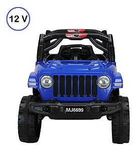 Carrinho Jipe 12v Quadriciclo Elétrico 12v Motorizado Azul