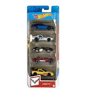 Carrinho Hot Wheels Pack Cartela C/ 5 - Edição Batman Mattel