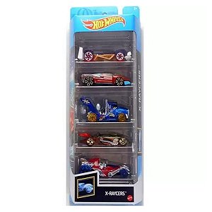 Hot Wheels Cartela 5 Carrinhos Coleção X-raycers