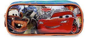 Estojo Duplo Escolar Carros Disney Pixar Mcqueen Xeryus