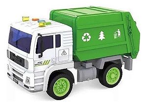 Caminhão Reciclagem Lixo Com Fricção, Som E Luz Zippy Toys