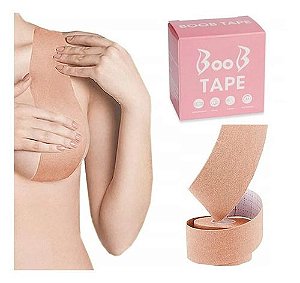 Sutiã Adesivo Fita P/ Levantar Seios Peito Boob Tape Bege