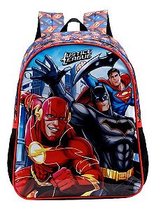 Mochila De Costas Média Escolar Liga Da Justiça Xeryus