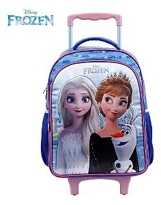 Mochila Rodinha Escolar Princesa Frozen Elsa E Anna Disney