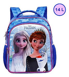 Mochila Escolar Infantil Costas Frozen Disney 32x26 Xeryus