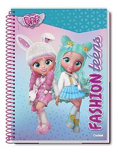 Caderno Espiral 80 Fls 1 Matéria Bff Fashion Teens Credeal