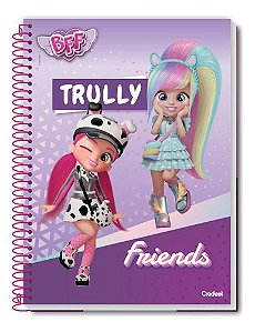 Caderno Espiral 80 Fls 1 Matéria Bff Trully Friends Credeal