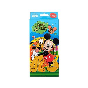 Disney Lapis Cor Mickey Mouse 12 Cores Molin Escolar