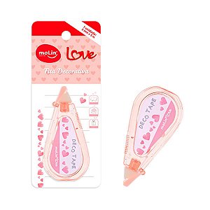 Fita Decorativa Molin Love - Coração -  5m X 5mm - Artístico