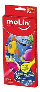 Kit Lapis De Cor 24 Cores Color Dream Escolar Colorir