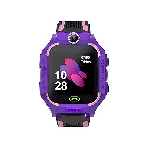 Relógio Smartwatch Infantil Com Localizador Gps Violeta