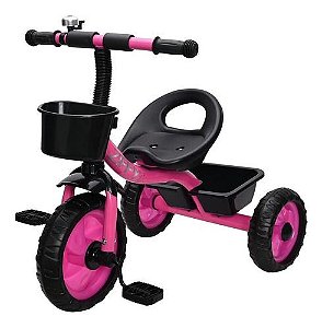 Triciclo Infantil C/duas Cestinhas E Buzina Até 25 Kg Zippy