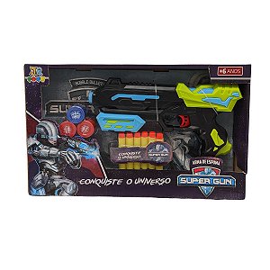 Jr Toys Super Gun Arma De Espuma Tipo Nerf