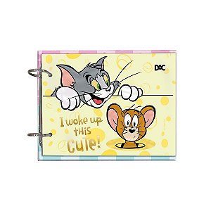 Mini Caderno Argolado Fichas Reposicionáveis - Tom & Jerry