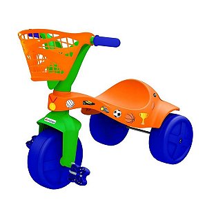 Triciclo Esportes Infantil Com Cestinha Xalingo