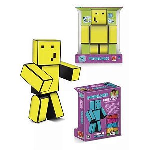 Boneco Propolis Turma Do Problems 35cm Articulado Minecraft