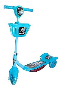 Patinete Importway  Infantil 3 Rodas Com Cesta  Azul