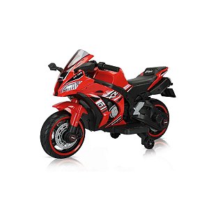 Moto Elétrica Infantil Esportiva 12v Vermelha - Bang Toys