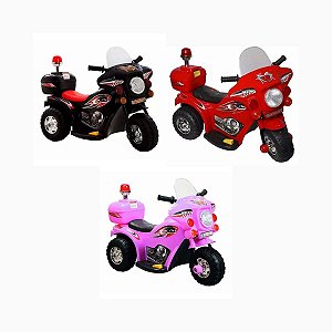 Mini Moto Elétrica Com Luz Sons E Farol 6v4ah Infantil