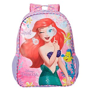 Mochila Escolar Rosa 14 Princesa Da Disney Ariel Xeryus
