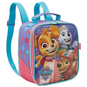 Lancheira Infantil Patrulha Canina Skye Lilás Meninas Xeryus