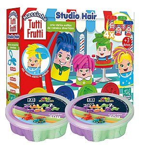Massinha De Modelar Pula E Molda+ Tutti Frutti Cabelo Studio