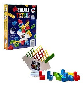Jogo Equilitetris Brincadeira Equilíbrio 16 Peças Pakitoys
