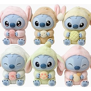 Boneco Stitch Labubu Disney Surpresa Chaveiro Azul Surpresa