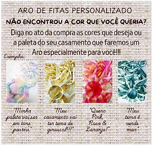 Aro de Fitas para Buquê de Fitas • Personalize o seu!
