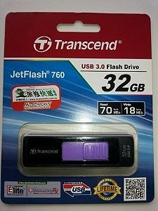 Pen Drive 32GB USB 3.0 Transcend JetFlash 760