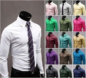 Camisa masculina diversas cores