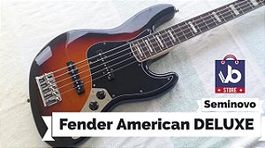 Baixo Fender American DELUXE V Sunburst  (Seminovo) - Ano 2013