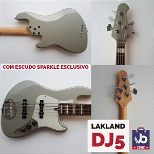 Baixo LAKLAND DJ5 com escudo Sparkle - VENDIDO !!