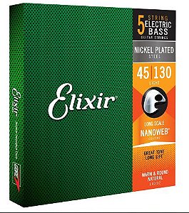 Encordoamento para baixo ELIXIR 5 cordas - Originais !