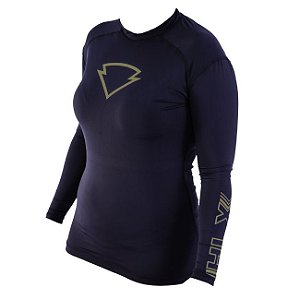 Blusa Segunda Pele Preta e Verde Feminina
