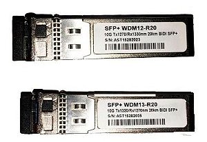 Par de módulos GBIC SFP+ 10GB Monomodo Bidi 1FO para Mikrotik