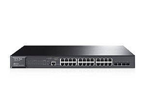 Switch 24 portas POE Gigabit Gerenciável TP-Link TL-Sg3428mp 4 sfp Poe+ 802.3AT/AF (T2600g-28mps)