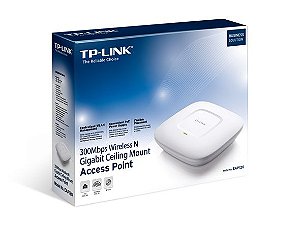 Access Point N300 Gigabit Montável Em Teto Tp-link Eap120