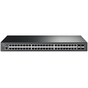 Switch 48 portas Gerenciável OMADA TP-Link TL-SG3452 - 10/100/1000 4 SFP para Rack 19"