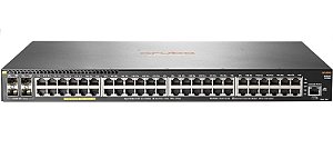 Switch 48 portas POE 740W Empilhável 4 Portas SFP+ 10G HPE Aruba 2930F JL256A