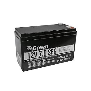 Bateria Recarregável Selada 12v 7 A Green