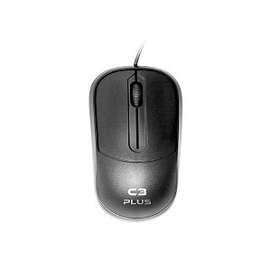 Mouse Óptico 1000 Dpi Ms-35bk Usb Preto C3tech