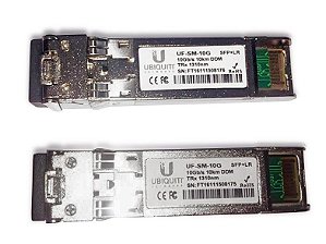 Par Módulo Gbic Ubiquiti Sfp+ 10g 10km Lc 1310nm Uf-sm-10g