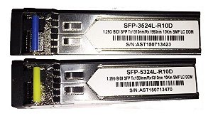 Kit Gbic Módulo Sfp Bi-direcionall Wdm 10km Lc Certif HP 1820/1920