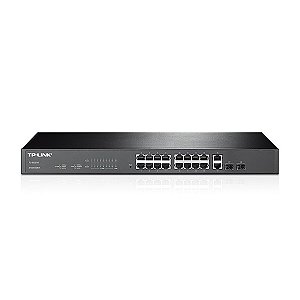 Switch 16 portas 10/100Mbps RJ45 + 2 portas Gigabit layer 2 SL2218 - Tp-Link