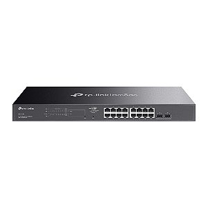 Switch TL-SG2218P com 16 portas PoE+ 2 slots Gigabit SFP+ - Tp-link