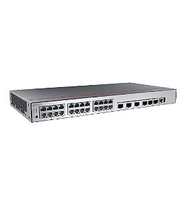 Switch 24 portas 1GE S5735-L24T4XE-D-V2-DC 2x 12GE 4x 10GE - Huawei