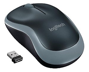 Mouse Logitech Wireless M185 Sem Fio 2.4ghz Nano Longo Alcance