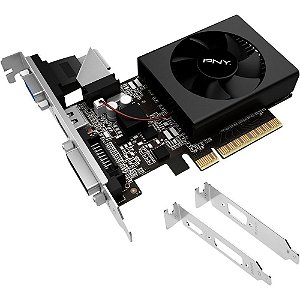 Placa de vídeo - NVIDIA GeForce GT 710 (1GB / PCI-E) - Galax - 71GGF4DC00WG  - waz