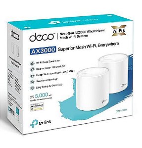 Kit 2 Peças Repetidor Wi-fi 6 Mesh Deco X60 Ax3000 Tplink